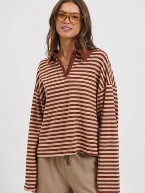 Bronze Snake Megan Long Sleeve in Latte